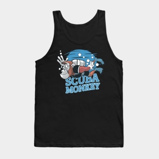 Scuba Monkey - Scuba Diving Chimp Tank Top